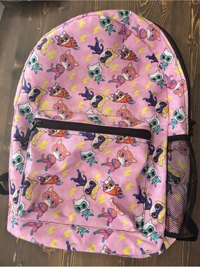 Childrens Super Kitties Backpack with Front Pocket